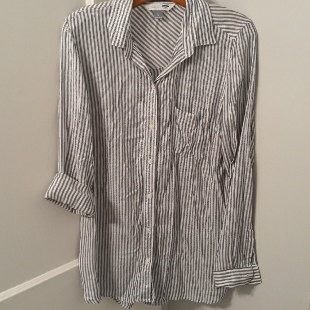 Old Navy striped button down